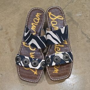 Sam Edelman Zebra Print and Brown Sandals